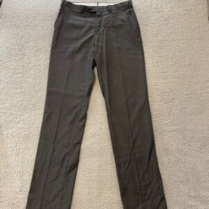 Suitsupply Wool Dress Pants Mens 34x34 Gray Vitale Barberis Canonico Super 110s